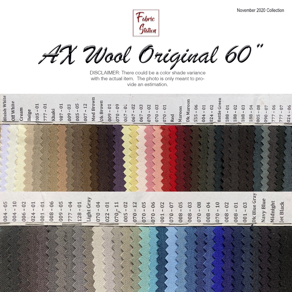 Original AX Armani Wool Fabric 60