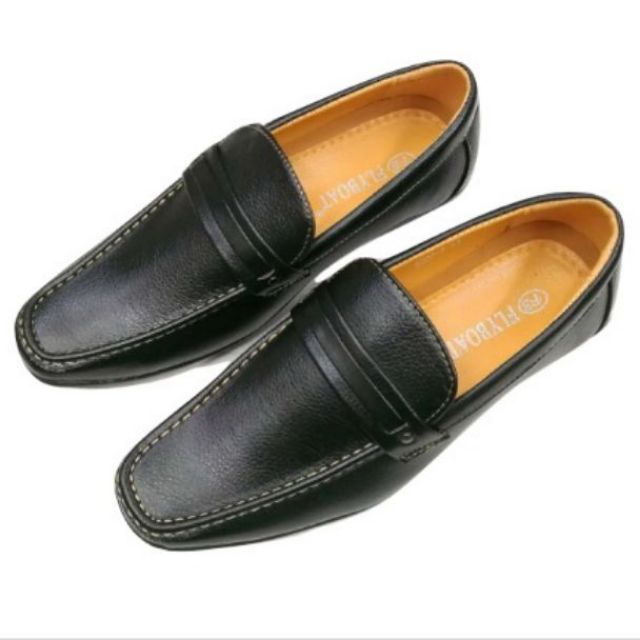 black shoes leather mens