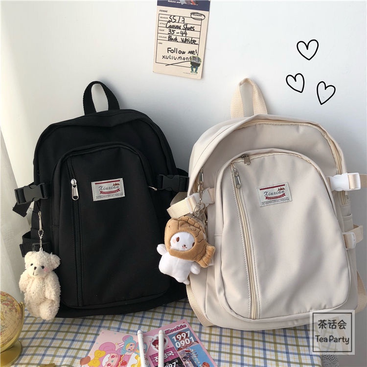 Backpack Capacity Female Retro Student Tooling Japanese Style Schoolbag