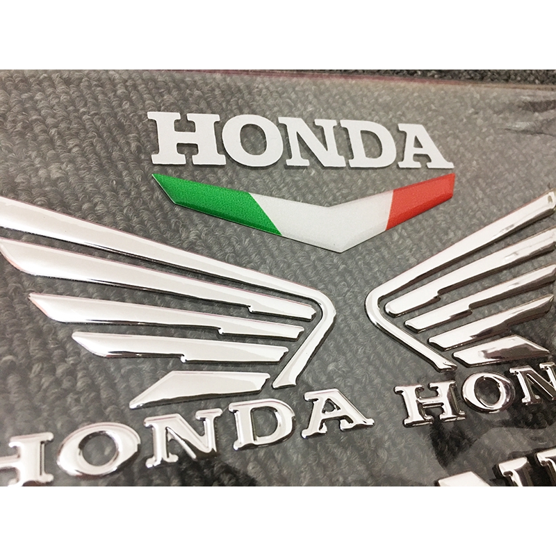 3d Gel Motorcycle Stickers Logo Emblems For Honda Windshield Decoration 1 Set Shopee Philippines