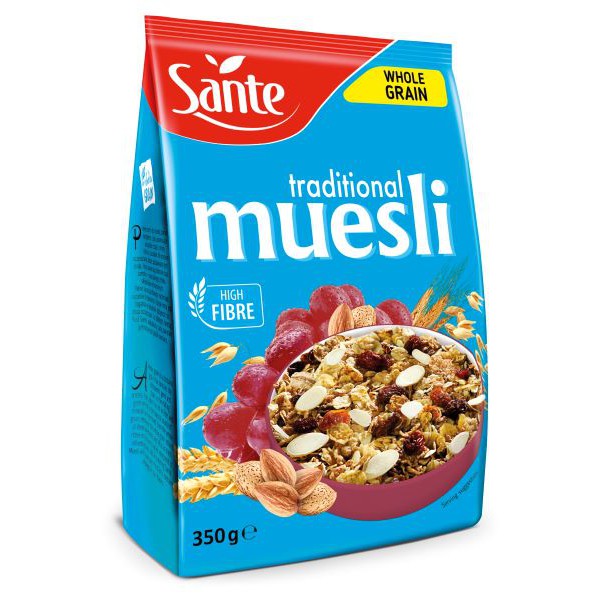 Sante Whole Grain Muesli 350g BeeCost