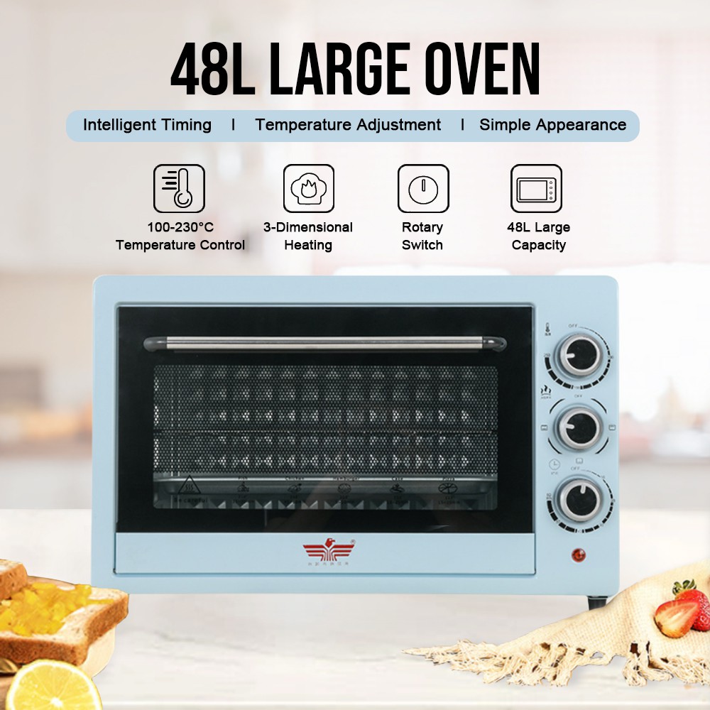 Ready Stock 48L Electric Oven Large Capacity Big Size Electric Toaster