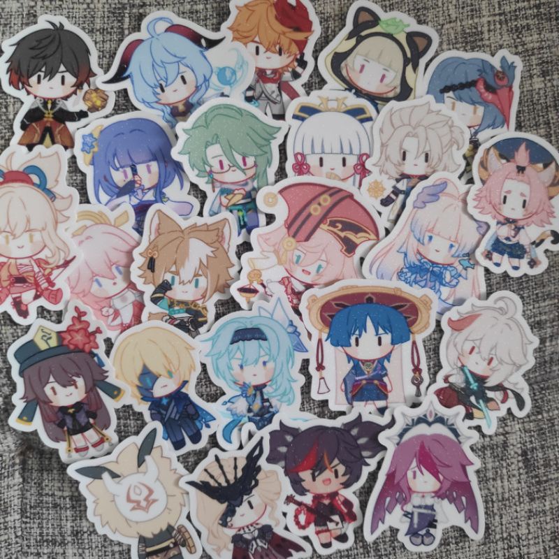 Genshin Impact Chibi Sticker Set | Shopee Philippines