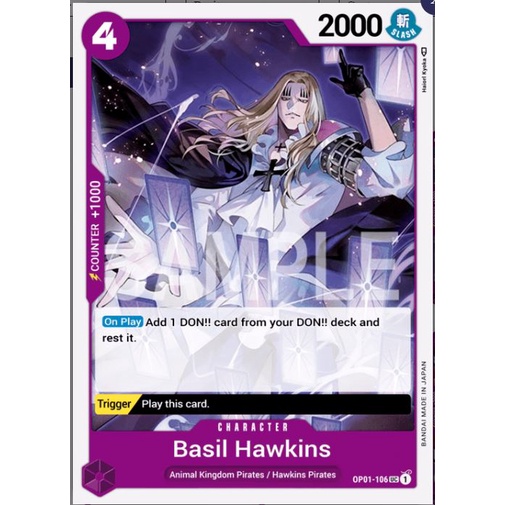 BASIL HAWKINS (One Piece TCG Romance Dawn OP01 JAPANESE) Shopee Philippines