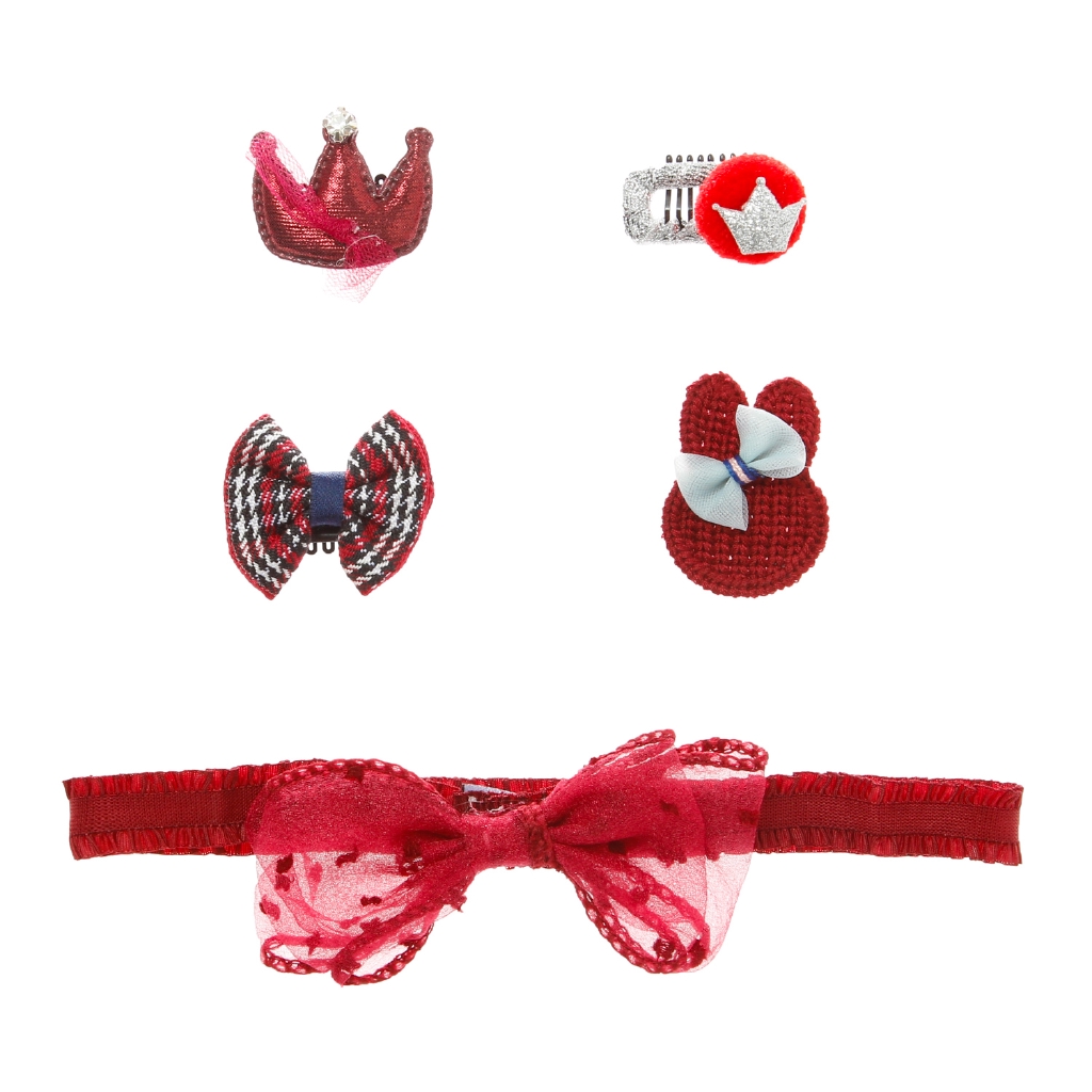Belle Coco Baby Hair Accessories Set In Red Shopee Philippines