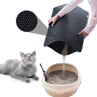 Cat litter mat double filtration washable, splash proof control cat litter, cat toilet mat, cat supplies