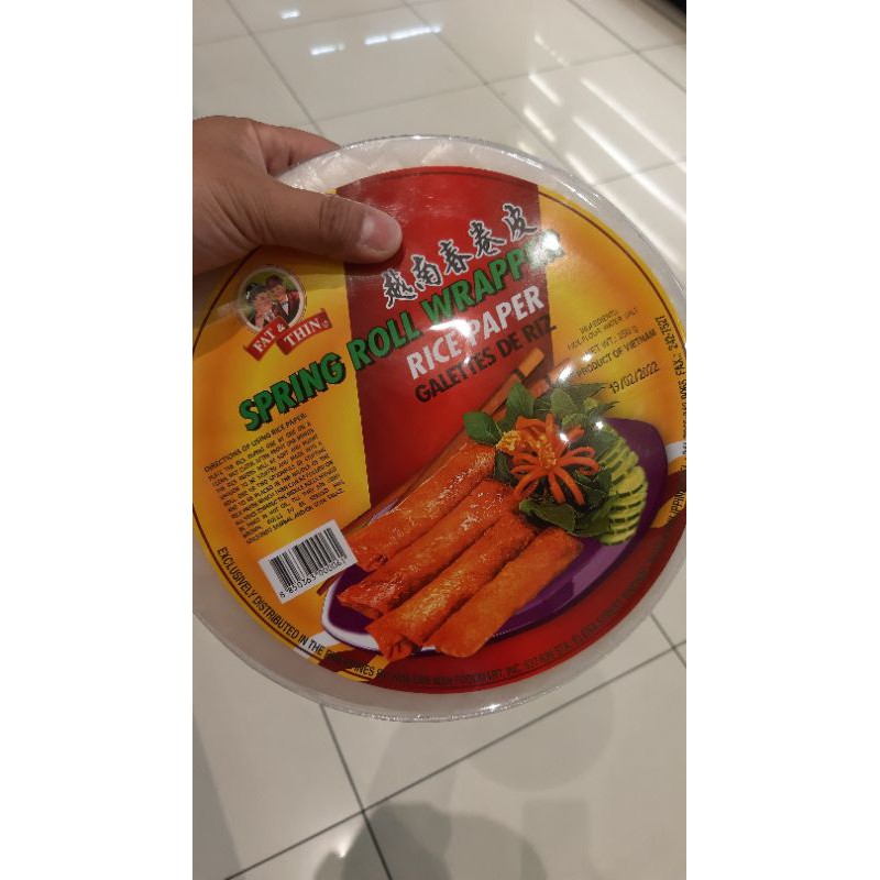 FAT&THIN SPRING ROLL WRAPPER RICE PAPER | Shopee Philippines