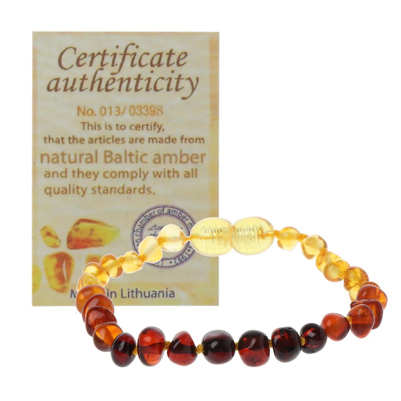 baby amber anklet