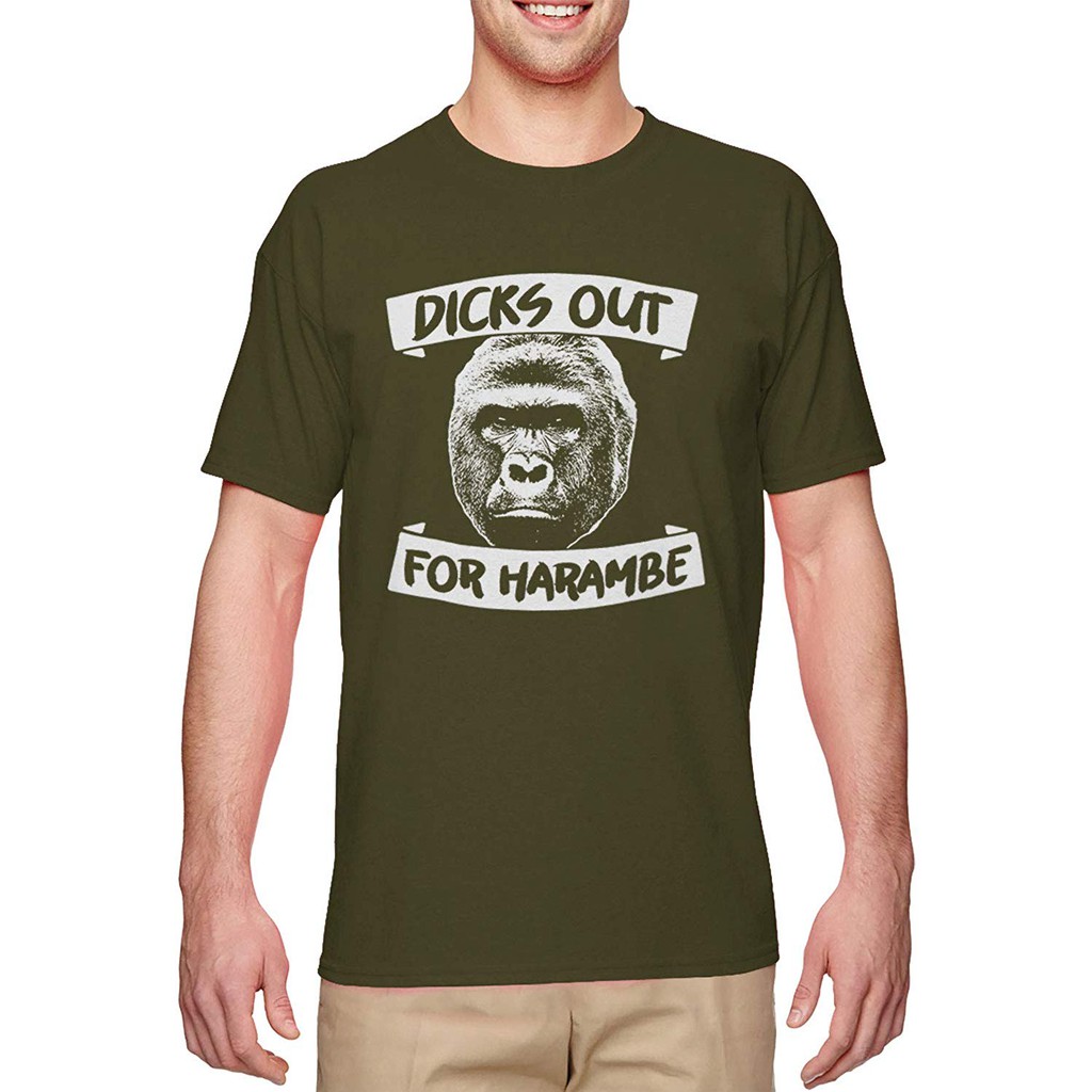sticks out for harambe shirt