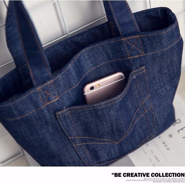 Denim Kanvas Kuliah Pelajar Bahu Beg Fesyen Wanita Beg Beg Kesenian Beg Membeli Belah Segar Pasang Beg Kain Semulajadi Shopee Philippines