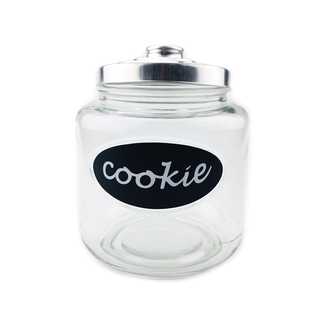 Home Basics Large Cookie Jar With Metal 