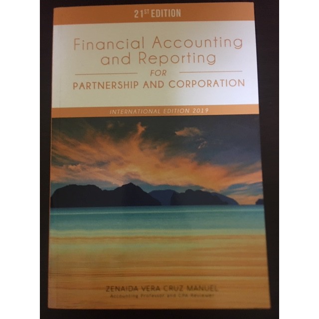 FINANCIAL ACCOUNTING AND REPORTING FOR PARTNERSHIP AND CORPORATION 2019