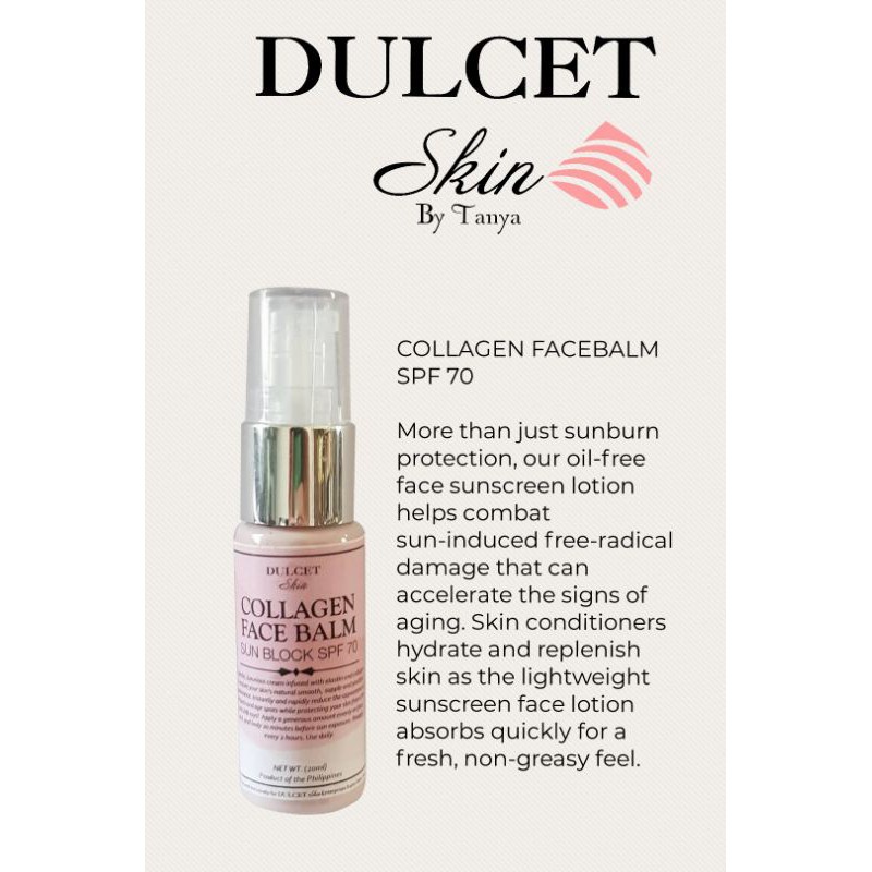◐◎Collagen Facebalm Spf 70 Dulcet Skin Brand