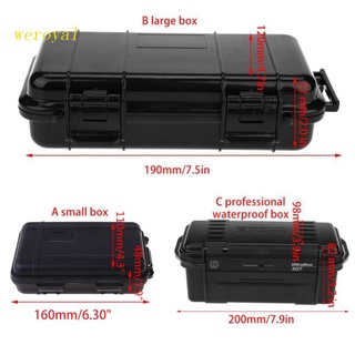 weroyal Plastic Equipment Tool Dry Box Anti-Pressure Shockproof Container Box  Electronic Gadgets Airtight Outdoor Case