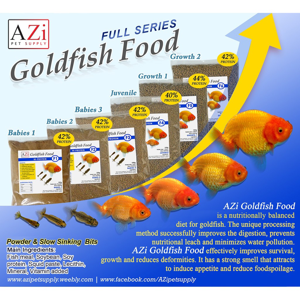 Azi Goldfish Food High Protein Growth
