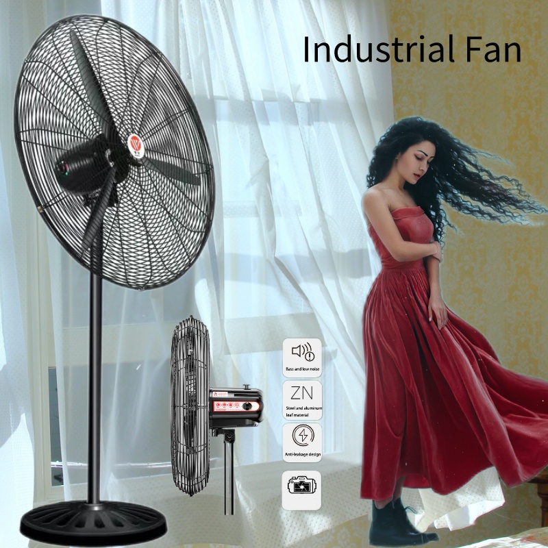 Industrial Electric Fan Household Fan Shaking Head High Wind Floor Fan