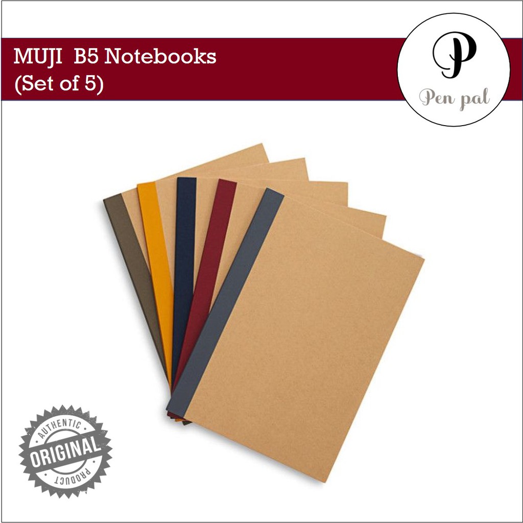 MUJI B5 Notebooks (Set of 5) Shopee Philippines