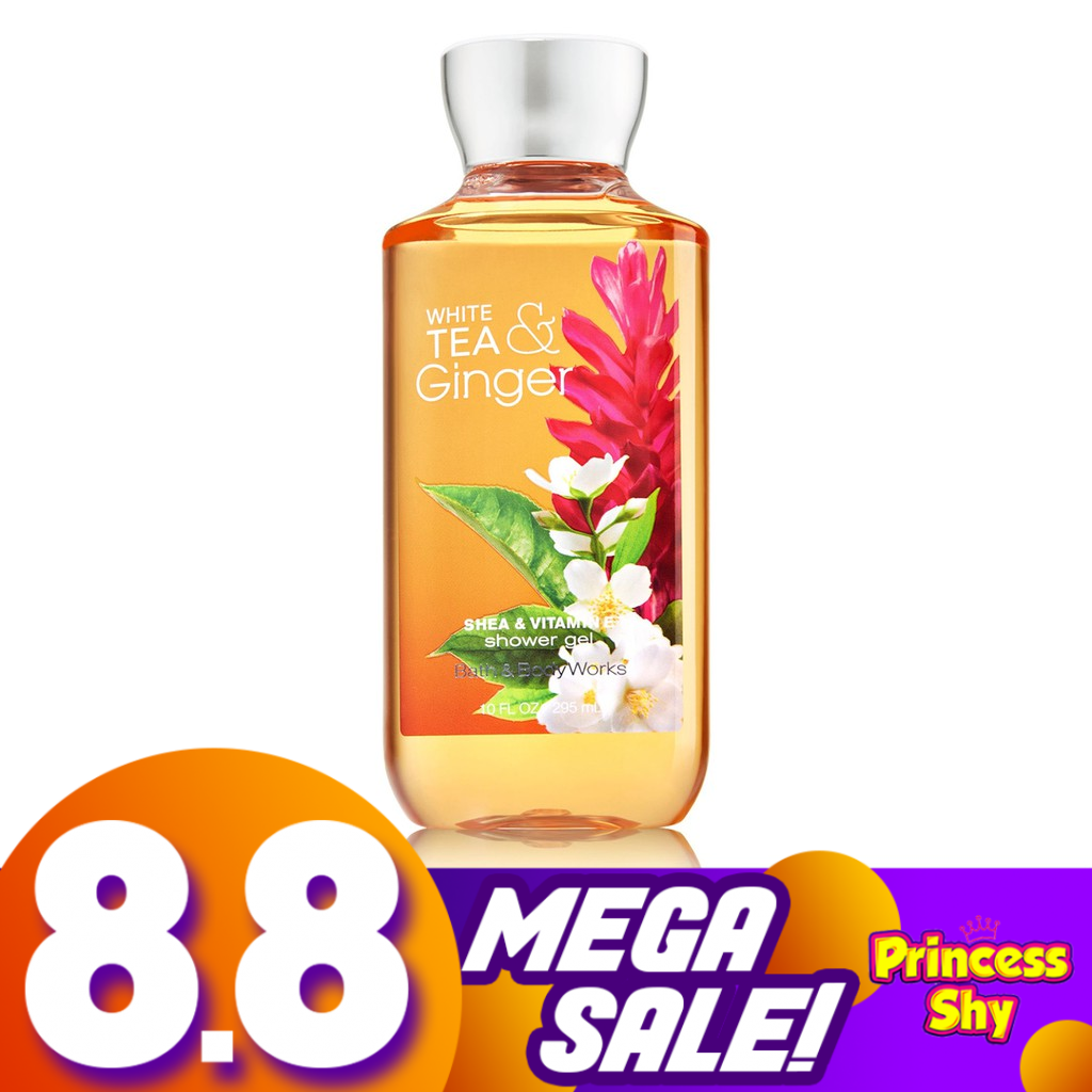 Bath and Body Works White Tea & Ginger Shower Gel 295ml Shopee
