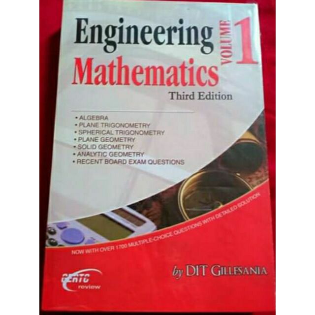 Engineering Mathematics Vol 1 Gillesania | Shopee Philippines