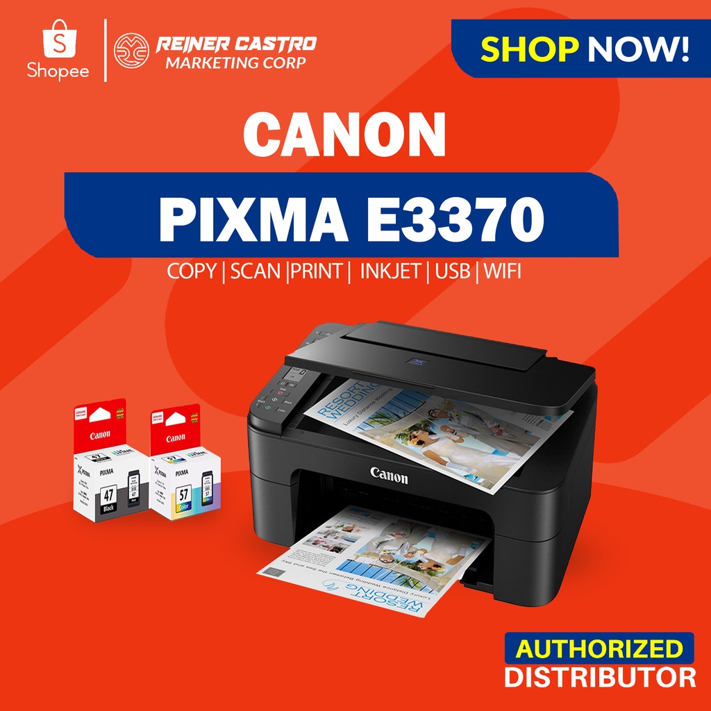 CANON FIXMA E3370 PRINTER Shopee Philippines
