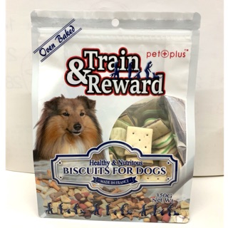 Train & Reward Dog Treats, Biscuit Mix Sandwiches, 350g, Pet Plus
