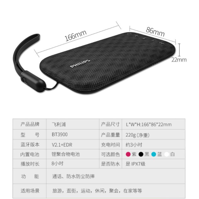 philips bluetooth speaker bt3900