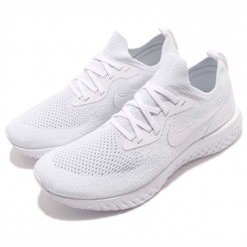 nike epic react flyknit women's white