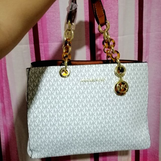 mk bags white