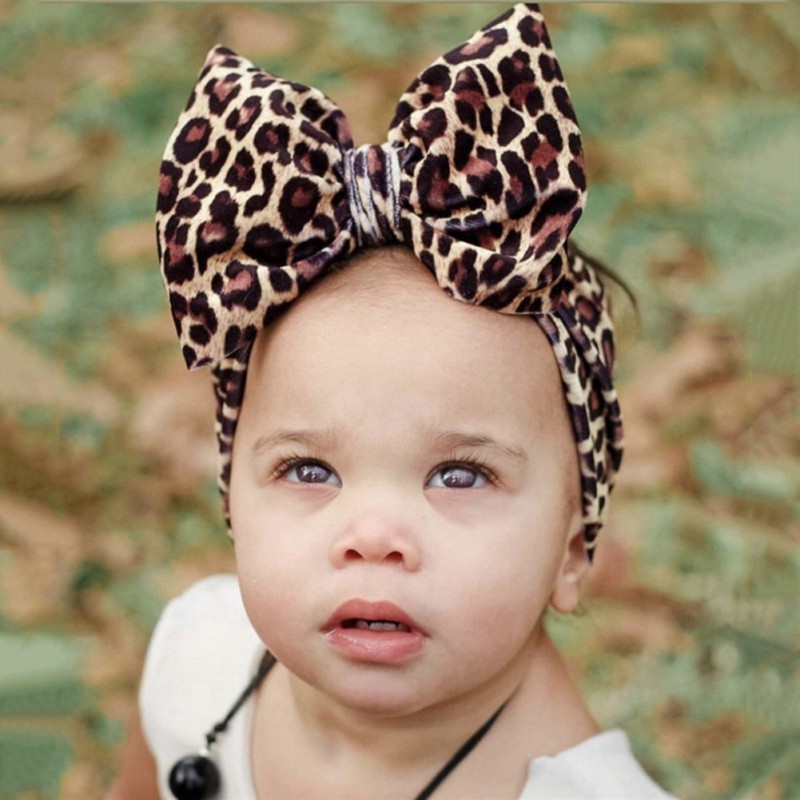 leopard headband baby