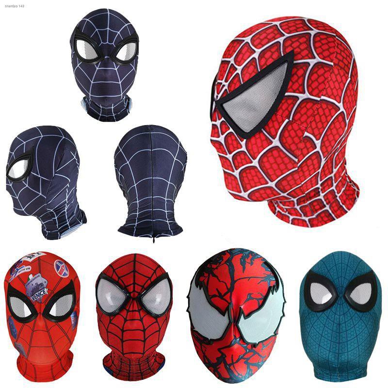 ✐○Multiple styles Spiderman Spider Man Miles Morales Elastic Mask Headcover  Costume Adult Cosplay | Shopee Philippines