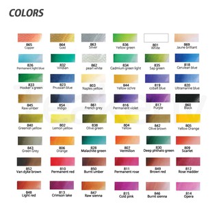 [Mungyo] Professional Solid Water Color Set - 48 Colors (MWPH-48 ...