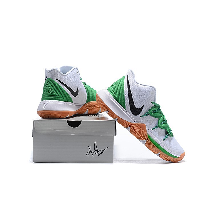 kyrie 5 white green