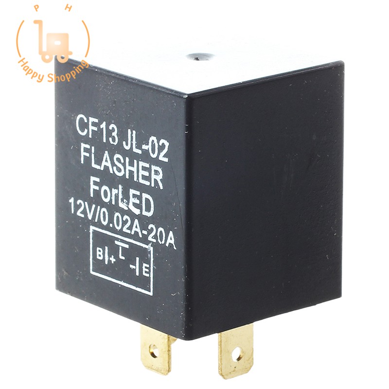 New Relay Led Electronic Adjustable Auto Flasher Signal Fix 12v Light Cf13 Lamp