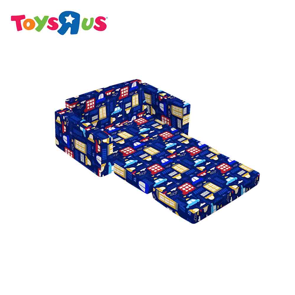 Uratex Kiddie Sit and Sleep Sofa Bed 14x18x27 (Cars Blue) Shopee