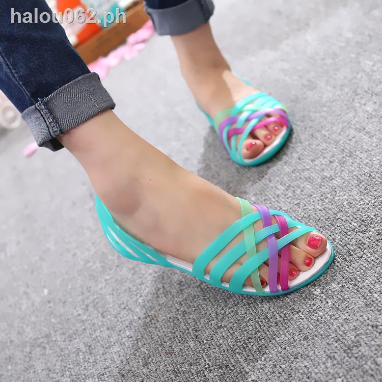 plastic summer shoes