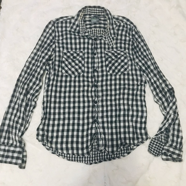 Checkered polo longsleeves for men ( bench ) | Shopee Philippines