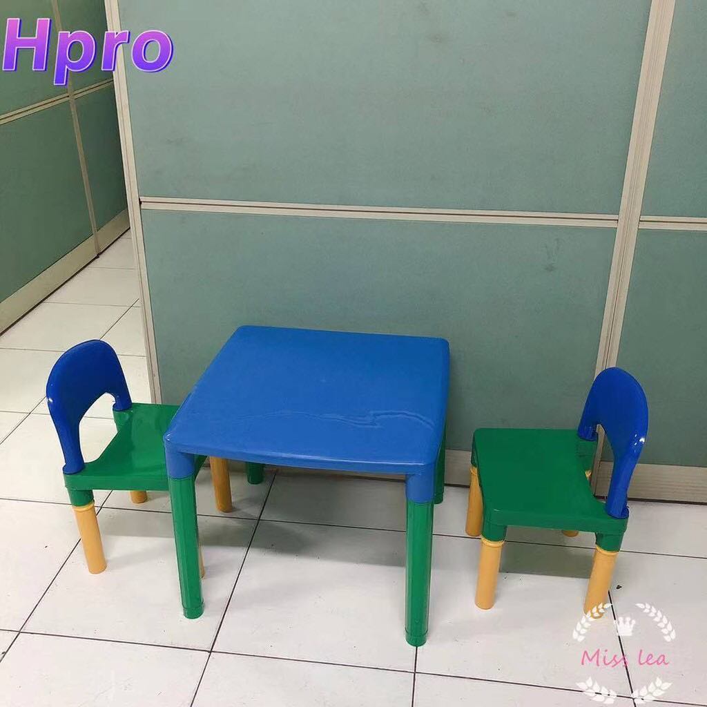STUDY TABLE WITH 2 CHAIRS KIDS TABLE AND CHAIR SET KIDDIE TABLE SET