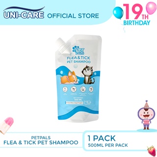 （hot）Petpals Flea and Tick Pet Shampoo 500ml Pack of 1