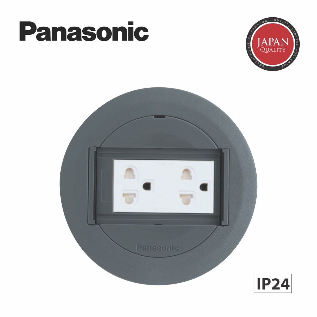 Panasonic DU81831HTK1 Floor Outlet Grounding Duplex Universal with