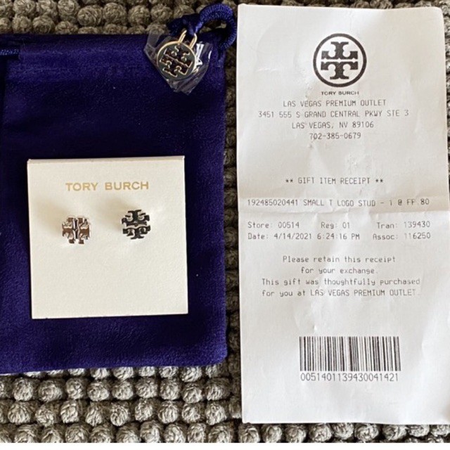 Brand New Authentic Tory Burch Logo Earrings | Shopee Philippines