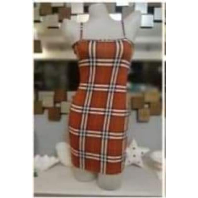 Burberry Mini Spag Dress | Shopee Philippines