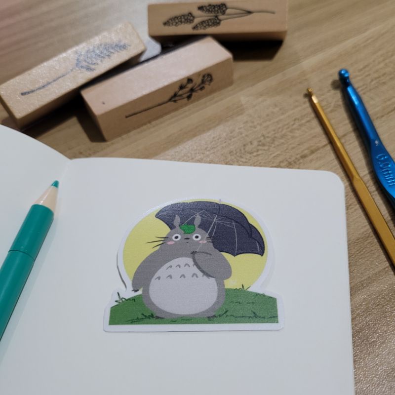 Totoro Sticker Matte | Journal Stickers | Laptop Stickers | Chibi ...