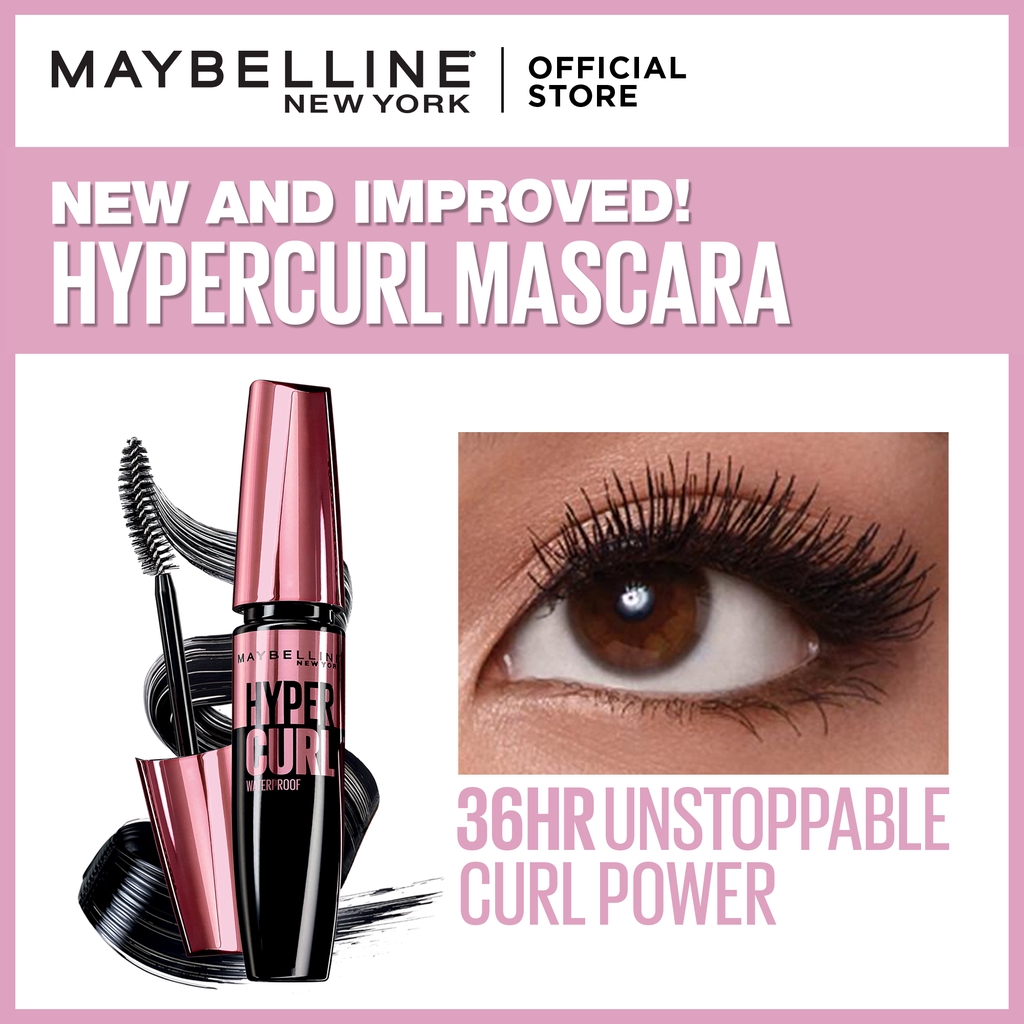 Maybelline Bestselling Hypercurl Waterproof Mascara Volumizing Black
Mascara