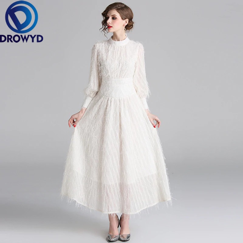 white dress for winter party