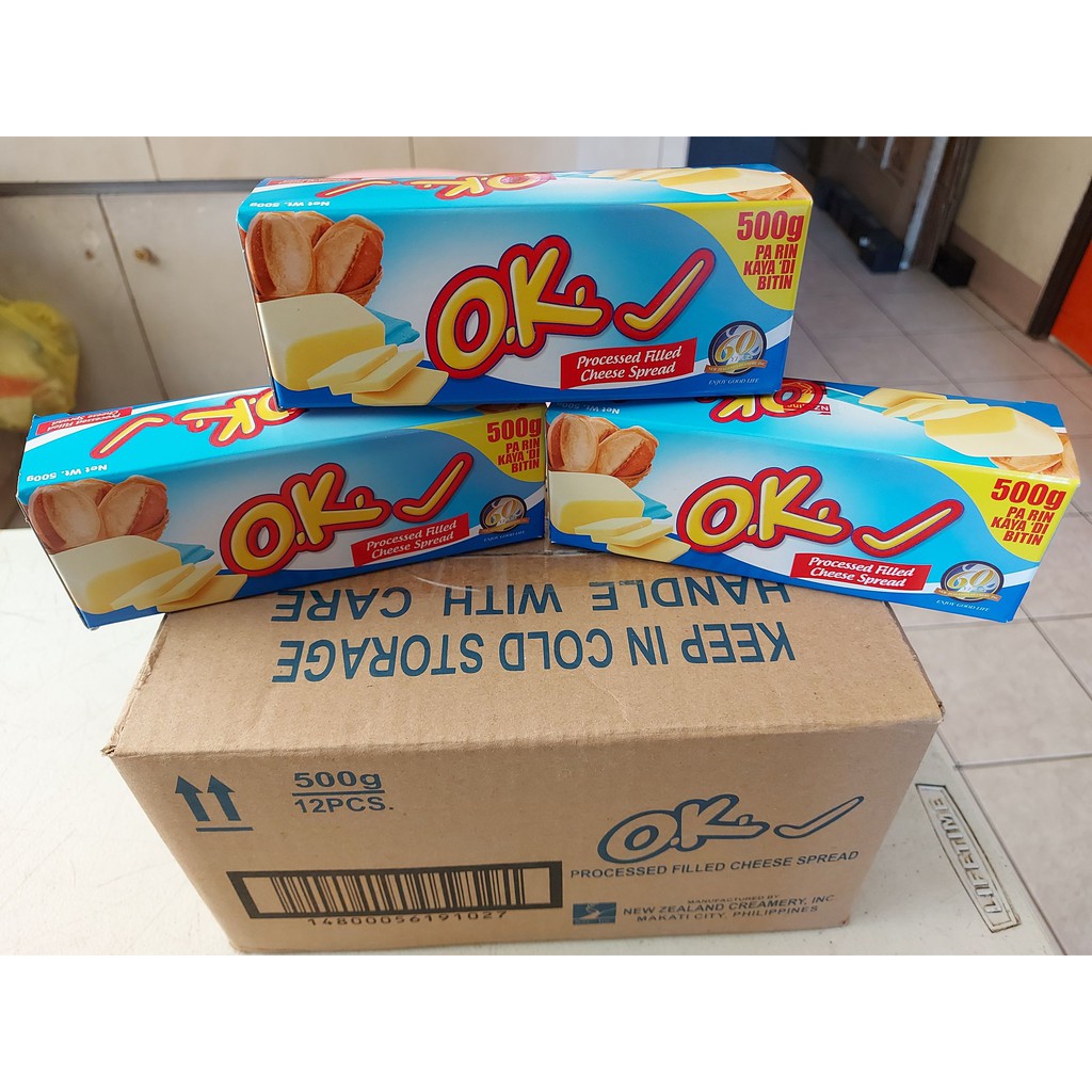 OK Cheese 500g 1 Case (12 blocks) New Zealand Creamery Shopee Philippines