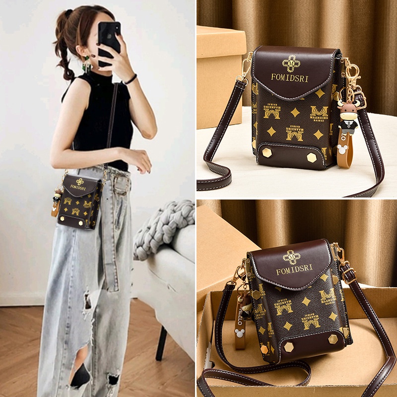 Korean Fashion Shoulder Bag MessengerBag Printing Mobile Phone Bag | Shopee  Philippines