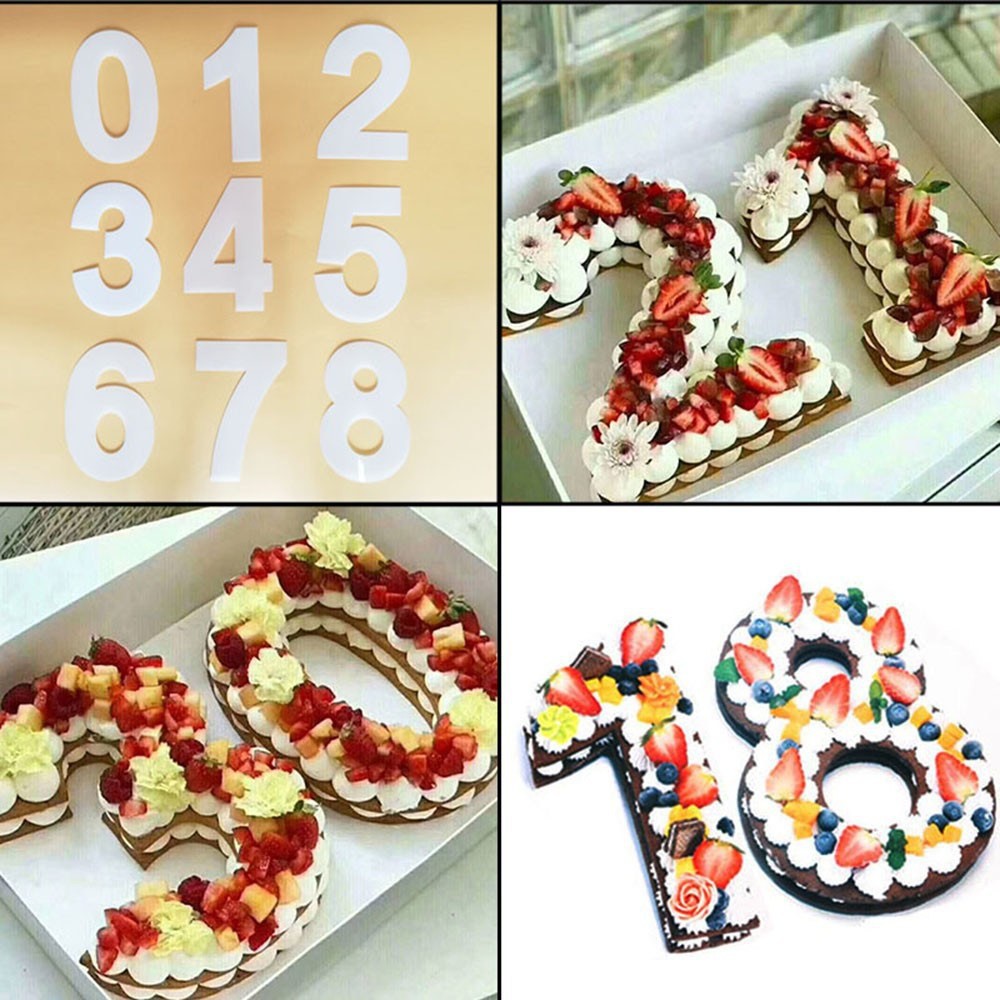 number cake moulds