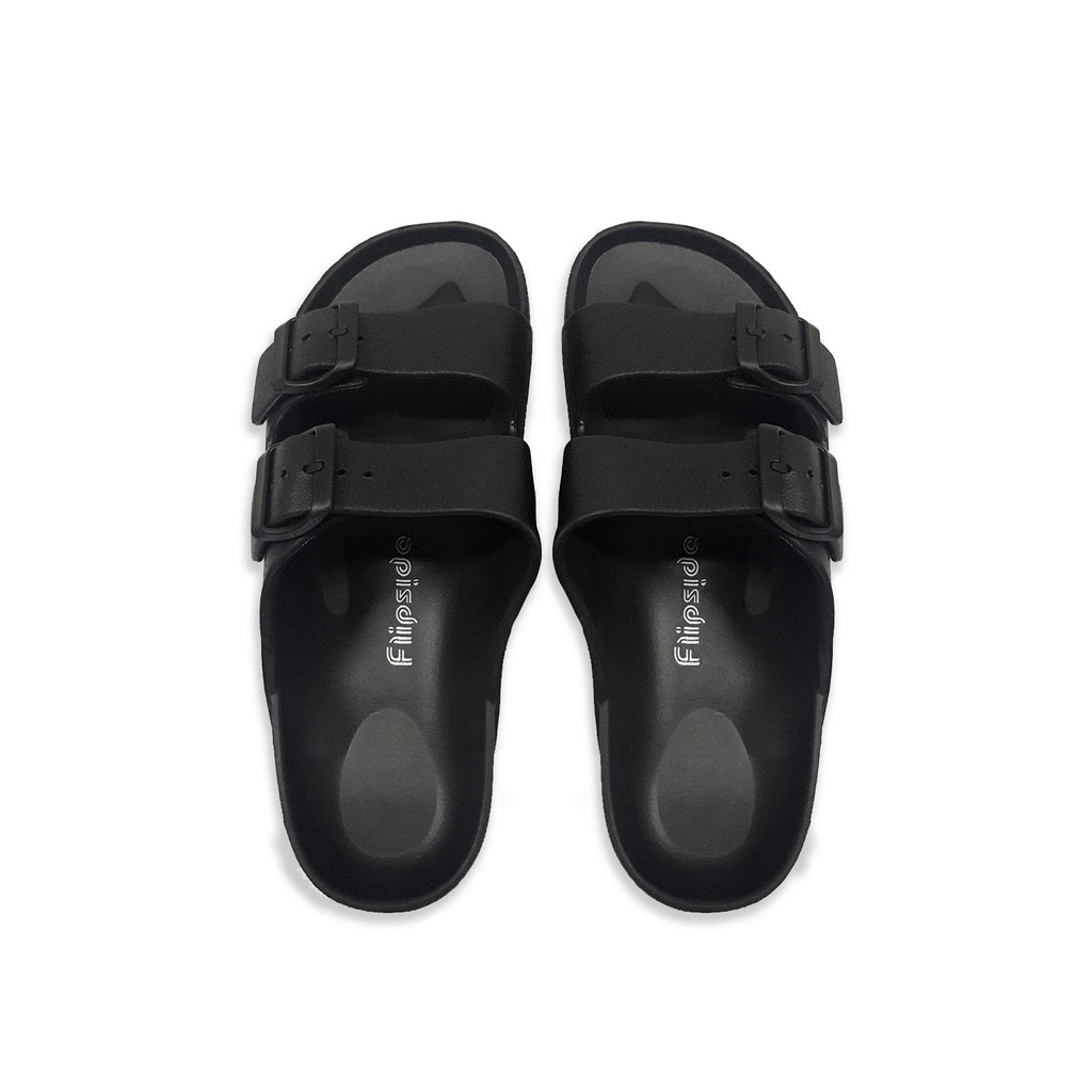 FLIPSIDE MEN Bernard Black 2-Strap Sandals | Shopee Philippines