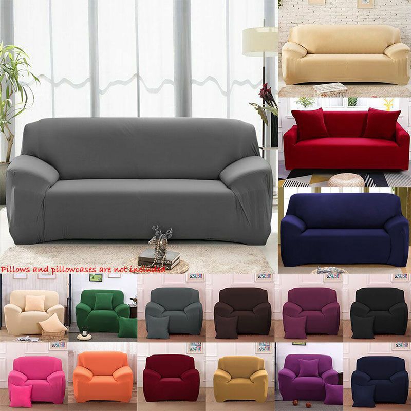 COD 1/2/3/4 Seater Sofa Cover L Shape Universal Slipcover ...