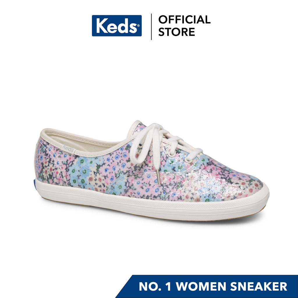 Keds Champion Katespade Perf Shimmer Leather Women's Sneakers (Blue)  WF59116 | Shopee Philippines
